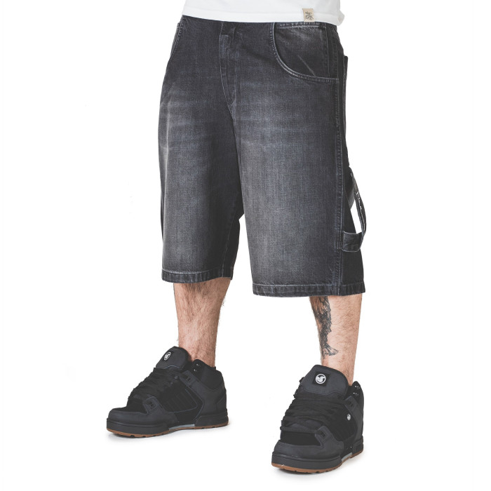 Bermuda BLUESKIN jeans baggy THEBLUESKIN skate rap hip hop bss39 