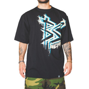 T-shirt uomo baggy The blueskin double rugged cotone skate hip hop rap