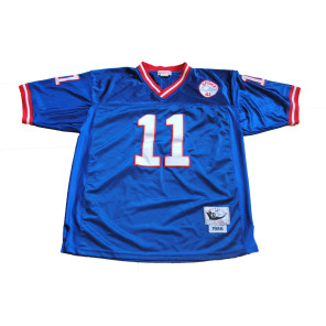 T-Shirt usata Football Americano NFL Simms New York Giants Mitchell & Ness