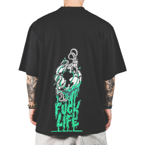 T-shirt uomo baggy The blueskin Maglietta cotone skate hip hop rap
